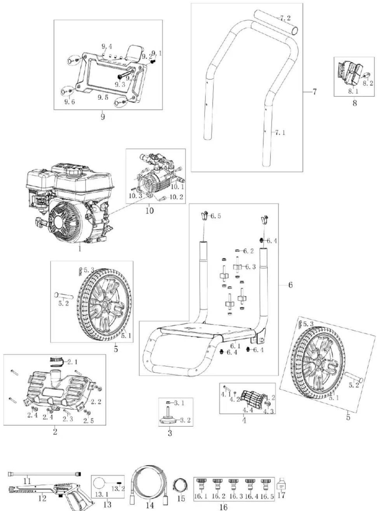 WESTINGHOUSE WPX3200 - WPX3200 ENGINE EXPLODED VIEW - 2