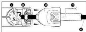 STEINEL HG 2320 ESD - Udskiftning af ledning (kun HG 2320 E) - 1