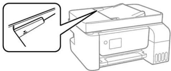 EPSON EcoTank ET2821 - Positionnement des originaux dans le chargeur automatique de documents - 3