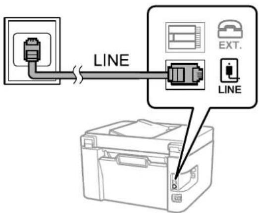 EPSON EcoTank ET2821 - Connexion à la ligne téléphonique standard (RTC) ou à la ligne PBX - 1