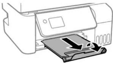 EPSON EcoTank ET2821 - Chargement des enveloppes dans le chargeur d'alimentation papier à l'arrière - 4