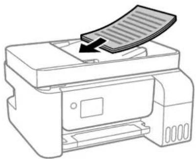EPSON EcoTank ET2821 - Positionnement des originaux dans le chargeur automatique de documents - 2