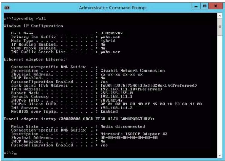 EPSON EcoTank ET2821 - Commande ipconfig - 1