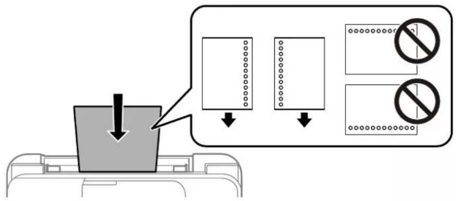 EPSON EcoTank ET2821 - Chargement de papier préperforé - 1