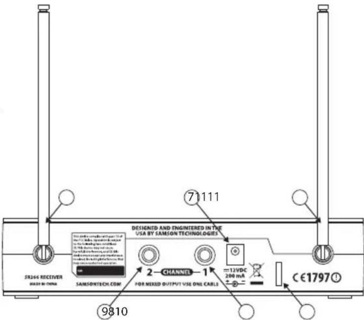 SAMSON Stage v266 Dual Vocal - Indicador de encendido - Se - 2