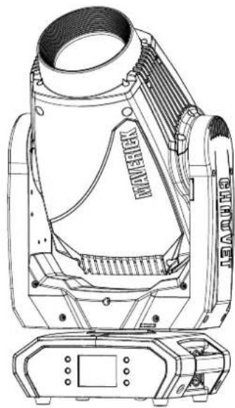 Chauvet Maverick Force S Spot - Diagrama de montaje del producto - 2