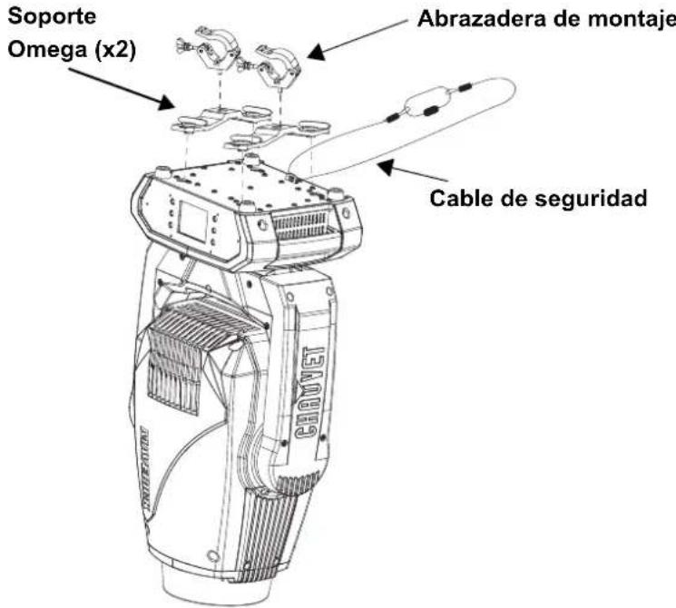 Chauvet Maverick Force S Spot - Diagrama de montaje del producto - 1