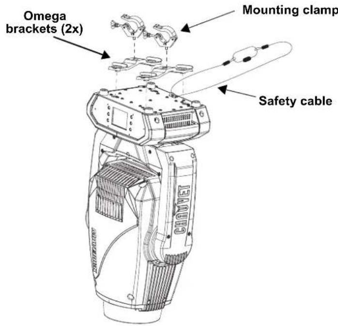 Chauvet Maverick Force S Spot - Mounting Diagram - 1