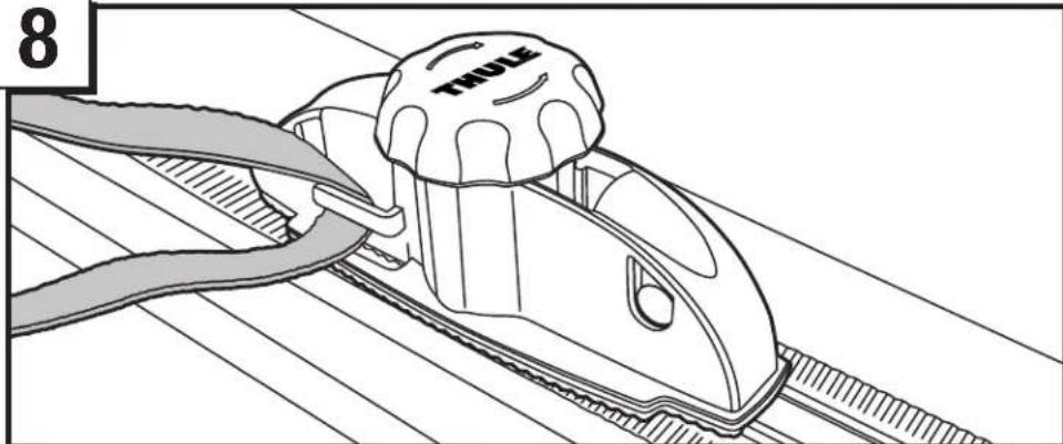 THULE Atlantis 1200 685BXT - UNLOCKING/LOCKING THE BOX / DEVERROUILLAGE/VERROUILAGE DU COFFRE / APERTURA Y CIERRE CON LLAVE DE LA CAJA - 9