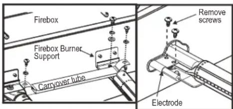 CHAR BROIL Performance 463673519 - Correct burner-to-valve engagement - 2