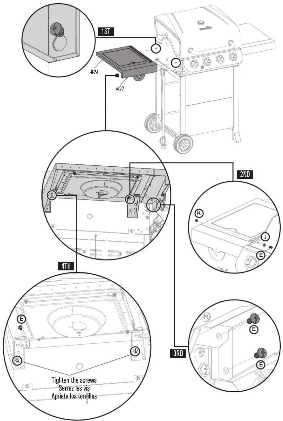 CHAR BROIL Performance 463376519 - ASSEMBLY / ASSEMBLAGE / ASAMBLEA - 4