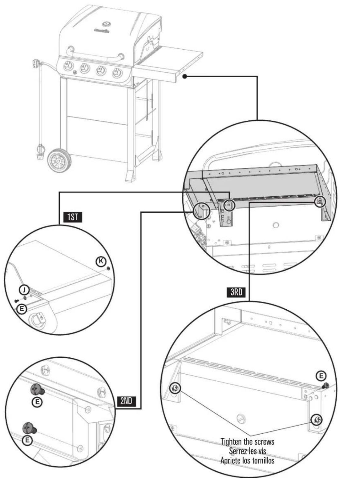 CHAR BROIL Performance 463376519 - ASSEMBLY / ASSEMBLAGE / ASAMBLEA - 4