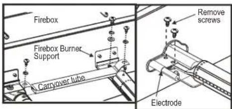 CHAR BROIL Performance 463376519 - Correct burner-to-valve engagement - 2