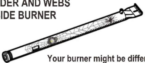 CHAR BROIL Performance 463371719 - SPIDER AND WEBS INSIDE BURNER - 1