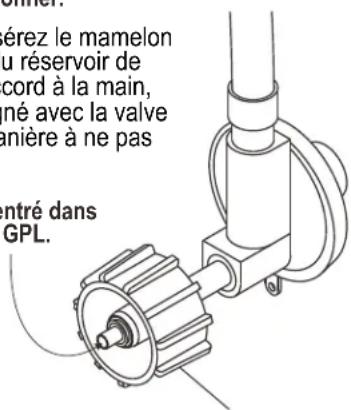 CHAR BROIL Performance 463371719 - Connexion du régulateur au réservoir de GPL - 4