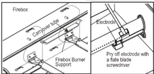 CHAR BROIL Performance 463371719 - Correct burner-to-valve engagement - 3