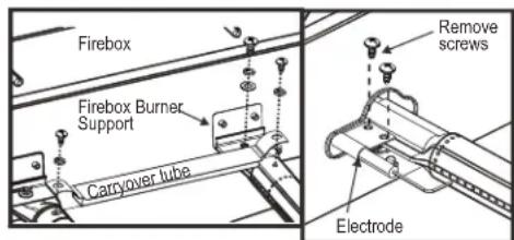 CHAR BROIL Performance 463371719 - Correct burner-to-valve engagement - 2