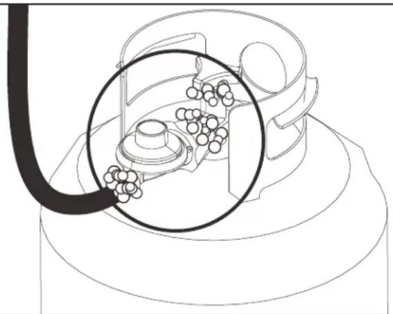 CHAR BROIL Performance 463371719 - Essai d'étanchéité des valves, des tuyaux et du régulateur - 1