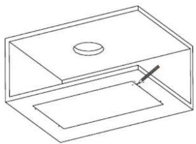 CANDY CBG6251XGG - Dimensions de la hotte de cuisine - 3