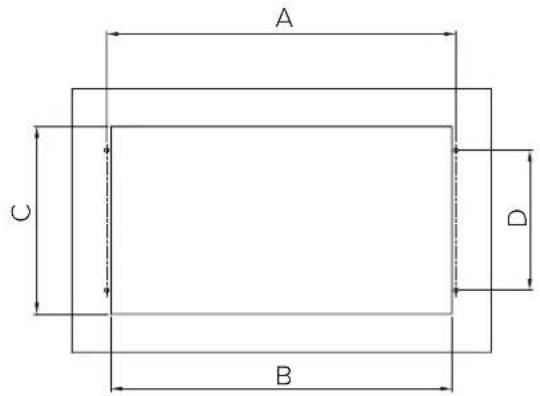 CANDY CBG6251XGG - Cooker Hood Dimensions - 2