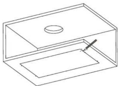 CANDY CBG6251XGG - Cooker Hood Dimensions - 3