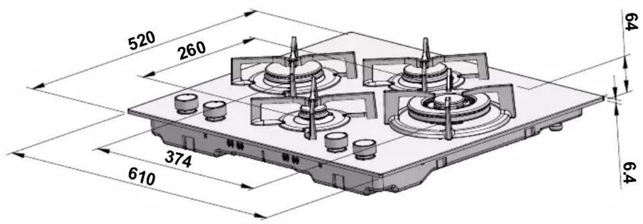 SAUTER SPE9465X - Modèle avec brûleur triple-couronne - 1