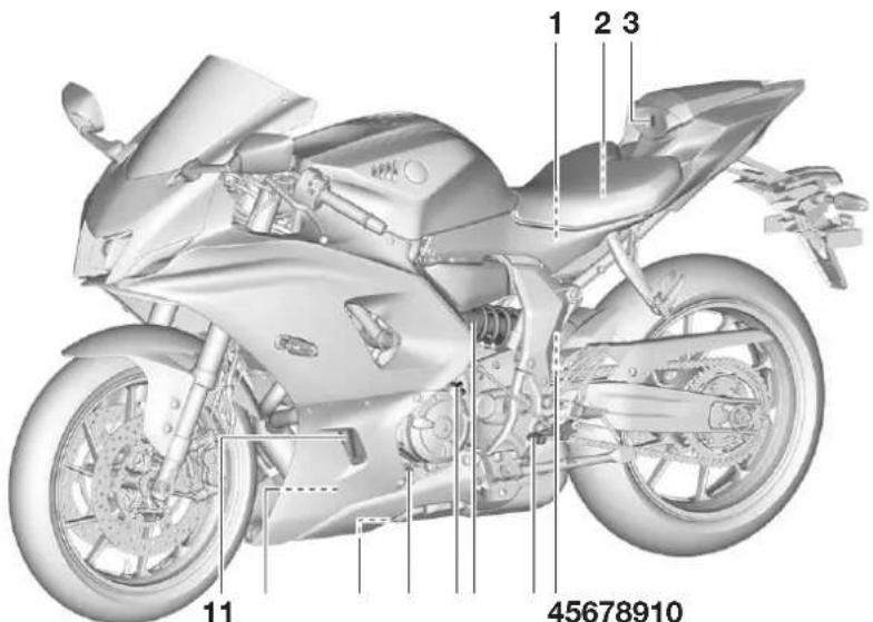 YAMAHA YZFR7 (2022) - Vue gauche - 1