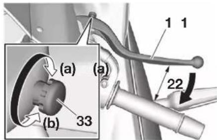 YAMAHA YZFR7 (2022) - Lever de frein - 1