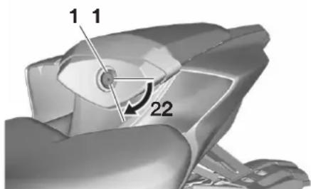 YAMAHA YZFR7 (2022) - Selle du passager - 1