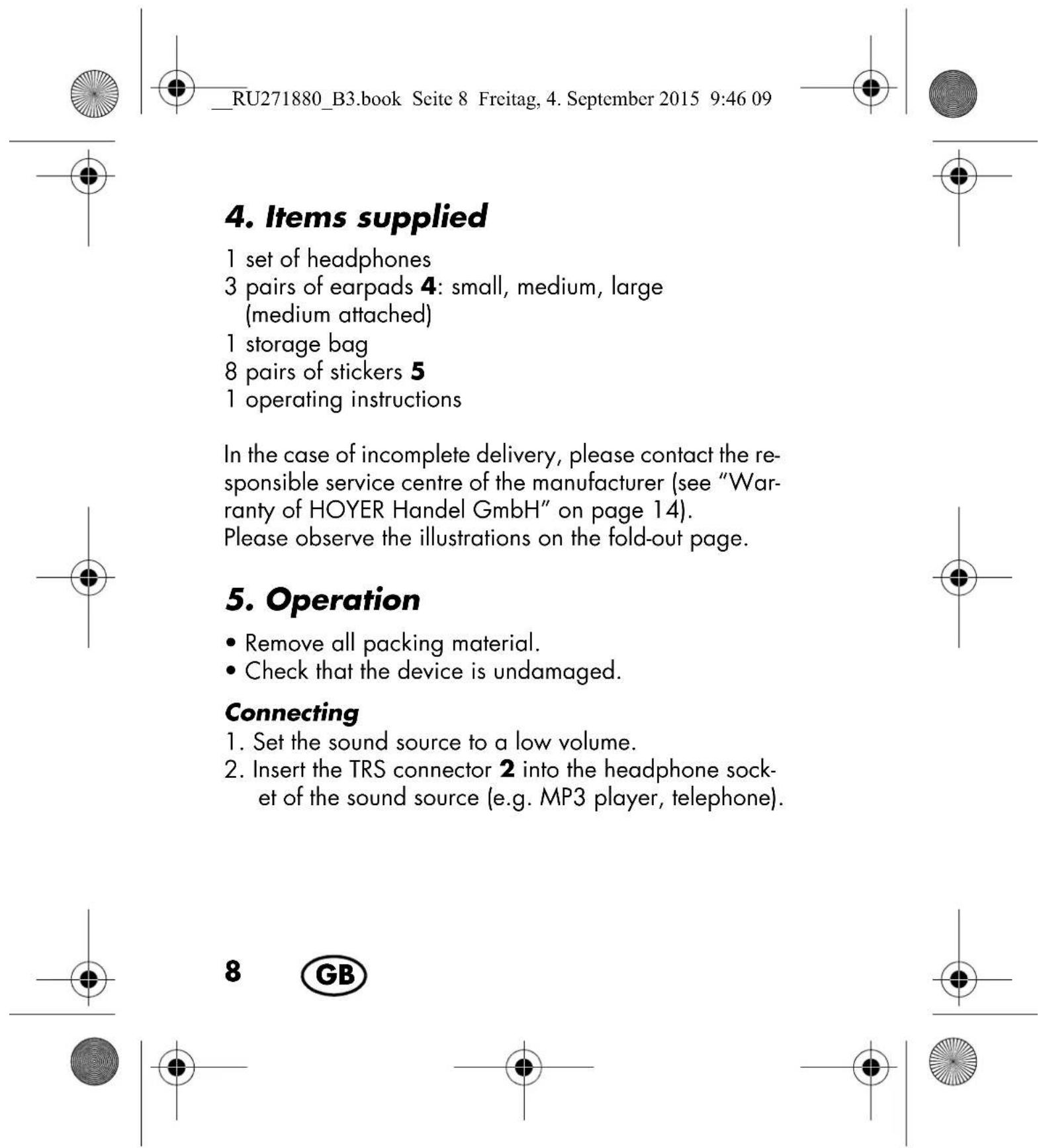 SILVERCREST SKG 2 A1 - WARNING! Risk of material damage - 9
