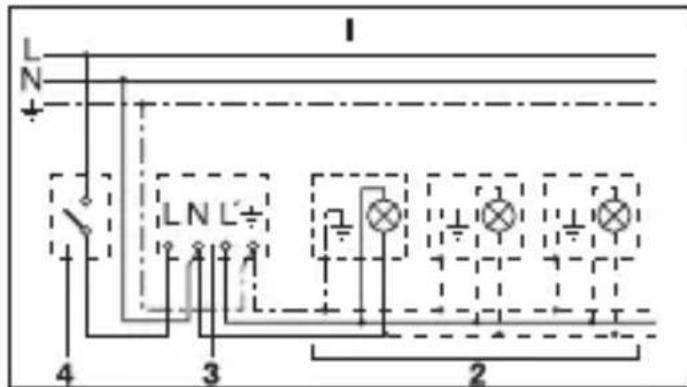STEINEL IS 2160 ECO - Exemple de connectare - 1