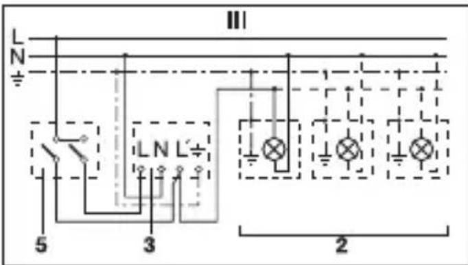 STEINEL IS 2160 ECO - Esempi di allacciamento - 3