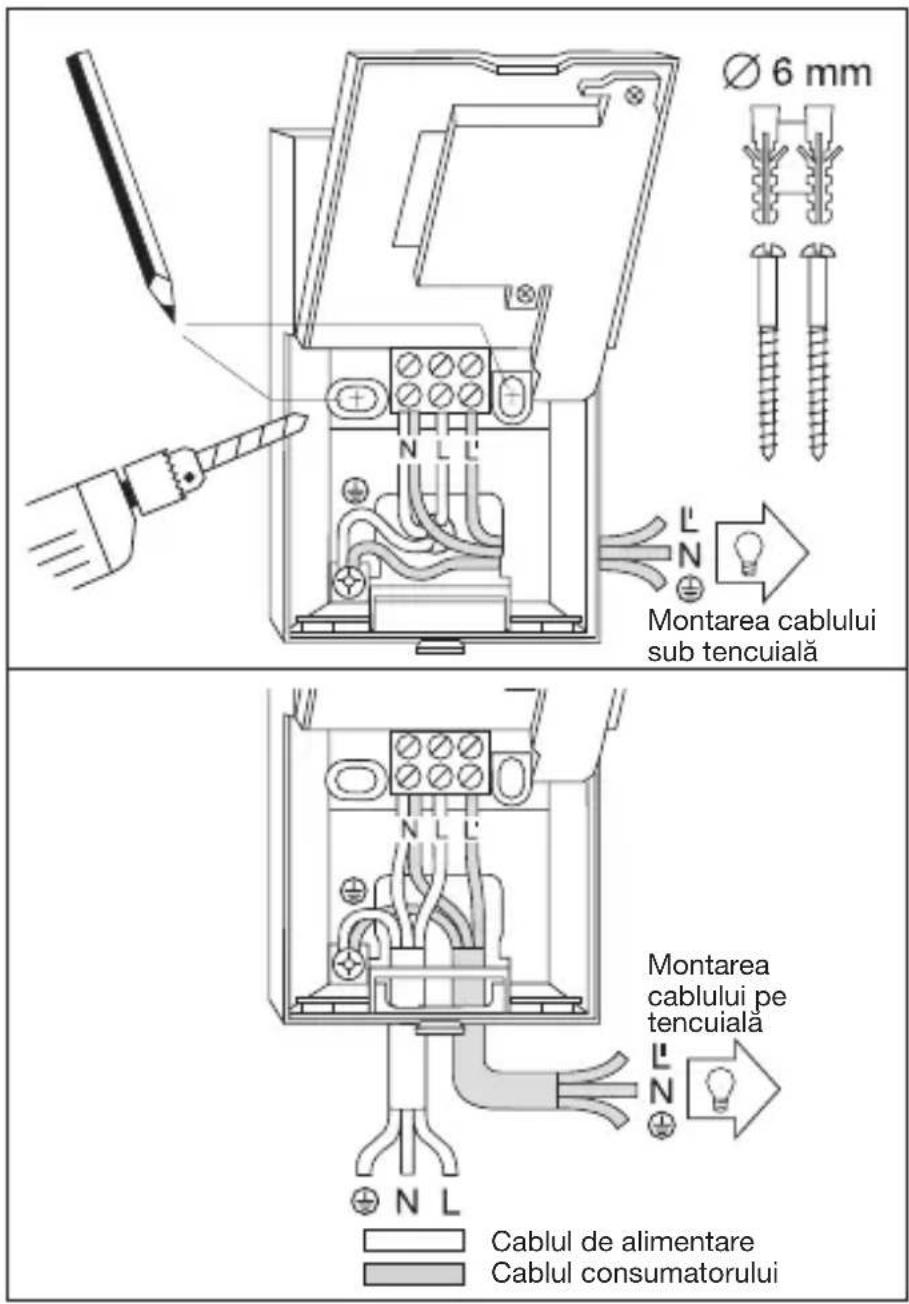 STEINEL IS 2180 ECO - Instalarea / Montajul pe perete - 1