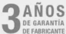 3AÑOS DE GARANTÍA DE FABRICANTE