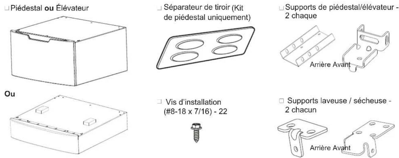 GE GFR0728SNWW - Kit de piédestal/élévateur GFP1528/GFR0728 - 1