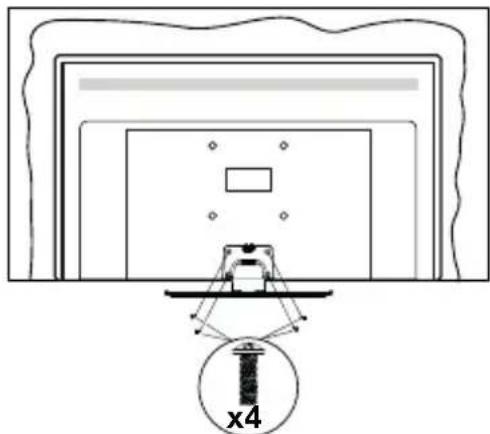 PANASONIC TX65JXW604 - Assembling the pedestal - 3