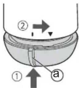 PANASONIC ERRP40 - Inserire il coperchio della batteria. - 1