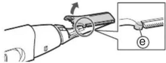 PANASONIC ERRP40 - Remover e montar a lâmina - 3