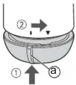 PANASONIC ERRP40 - Installer batteridekselet. - 1