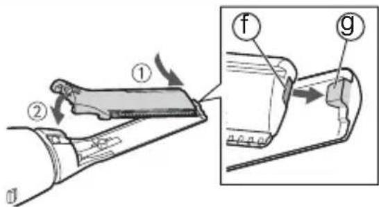 PANASONIC ERRP40 - Mounting the blade - 1