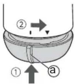 PANASONIC ERRP40 - Attach the battery cover. - 1