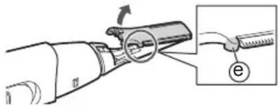PANASONIC ERRP40 - Entfernen Sie sie in Pfeilrichtung. - 1
