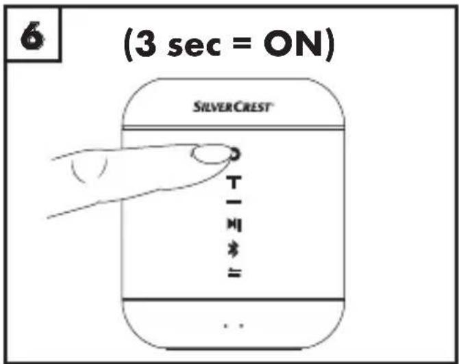 (3 sec = ON) SILVERCREST® T I * = ..