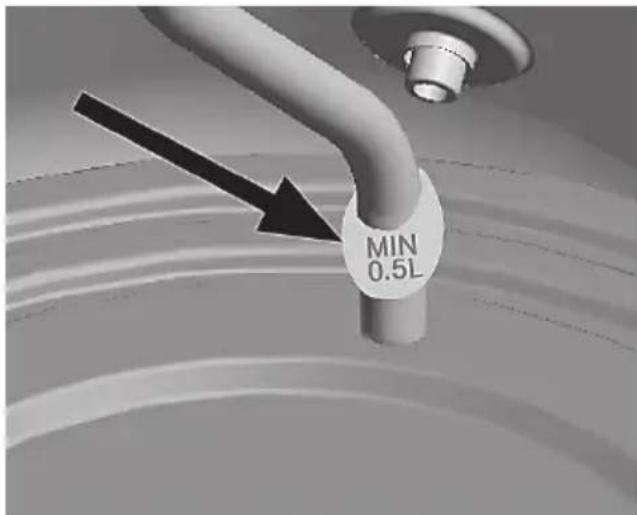 SILVERCREST SWKC 3000 D3 - 'Minimum filling' display - 1