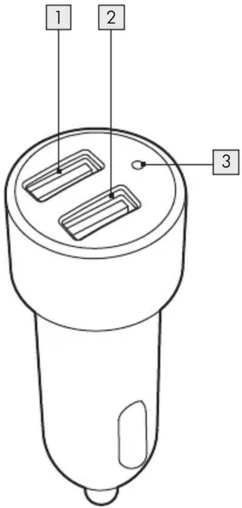 SILVERCREST SCA 2 A2 - DVOJITY AUTOMOBILOVÝ NABÍJACÍ USB ADAPTÉR - 1