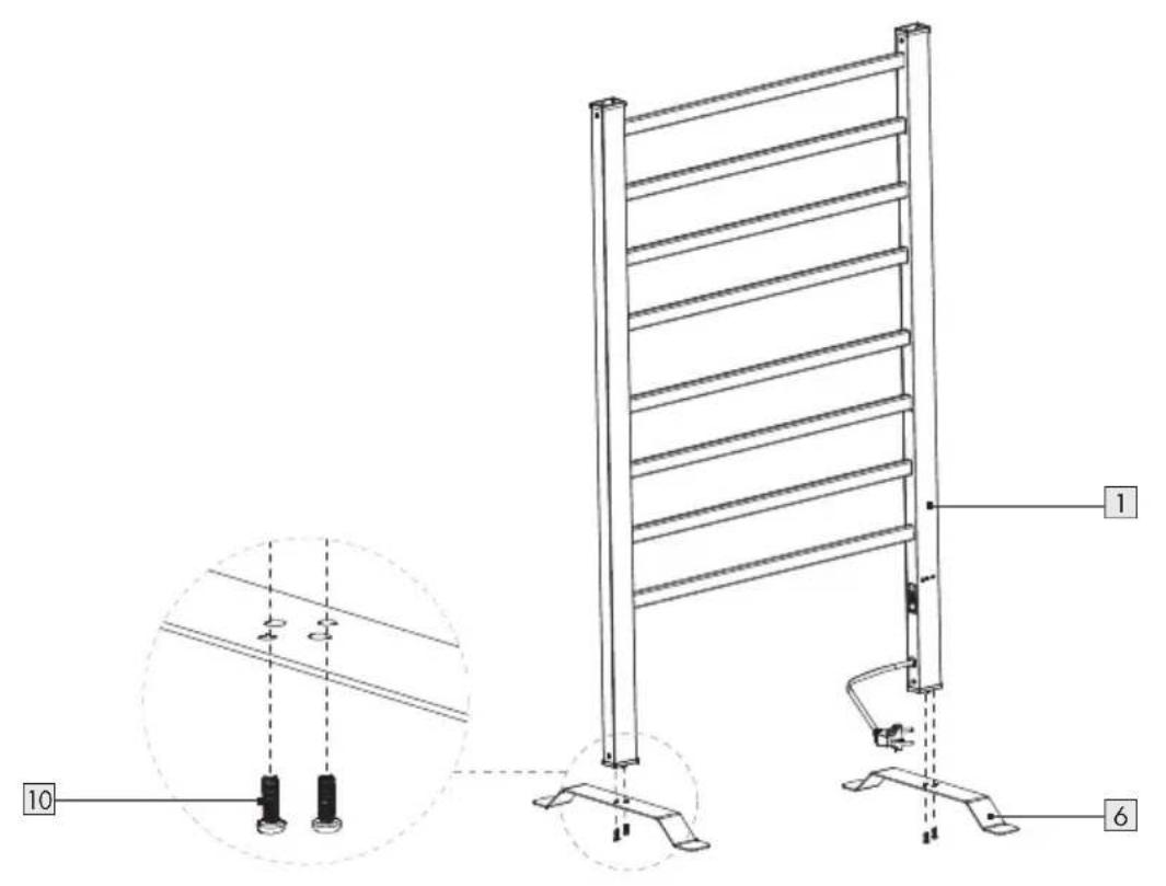 SILVERCREST SHH 150 B2 - Nakres montáze - vol'ne stojace - 1