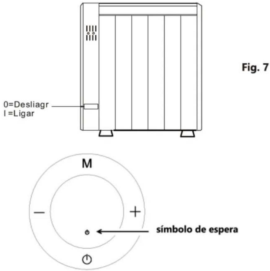 Orbegozo RRE 810 - ATIVAÇÃO DO AQUECEDOR: - 1