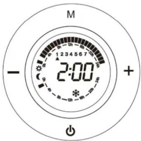 Orbegozo RRE 810 - The programming of each hour is carried out as follows: - 6