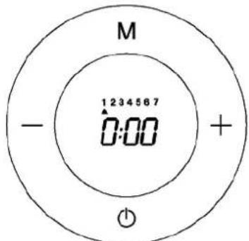 Orbegozo RRE 1010 - Como programar o dia damana e a hora atuais: - 1