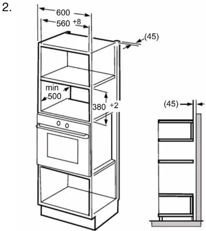 GORENJE BM201AG1BG - Asenna uuni kaappiin - 4